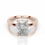 Rose :: Cushion cut IGI certified lab diamond solitaire ring fine jewelry