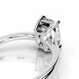 White :: Elongated cushion lab grown diamond ring for women classic engagement ring