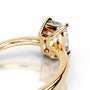 Yellow :: Premium elongated cushion lab diamond ring timeless solitaire engagement