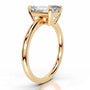 Yellow :: Emerald cut diamond ring lab grown fine jewelry for proposal