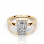 Yellow :: IGI certified emerald lab grown diamond ring bridal solitaire jewelry