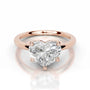 Rose :: Heart cut IGI certified lab grown diamond ring timeless solitaire jewelry