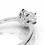 White :: Love inspired heart shape lab diamond ring classic engagement solitaire