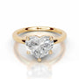 Yellow :: IGI certified heart lab grown diamond ring fine jewelry for proposal