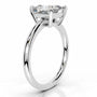 White :: IGI certified princess cut lab diamond ring modern solitaire design