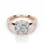 Rose :: Classic round brilliant lab diamond ring elegant engagement solitaire