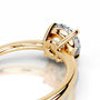 Yellow :: Round solitaire engagement ring lab created diamond IGI certified