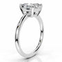 White :: IGI certified square cushion lab diamond ring classic solitaire design