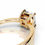 Yellow :: Premium square cushion lab diamond ring timeless soft square engagement