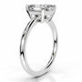 White :: IGI certified square radiant lab diamond ring brilliant solitaire design