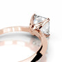 Rose :: Asscher cut Celestara lab diamond engagement ring IGI certified fine jewelry