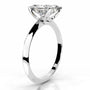 White :: IGI certified Celestara radiant lab grown diamond ring elegant solitaire design