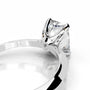 White :: Elegant radiant cut Celestara lab diamond ring IGI certified engagement