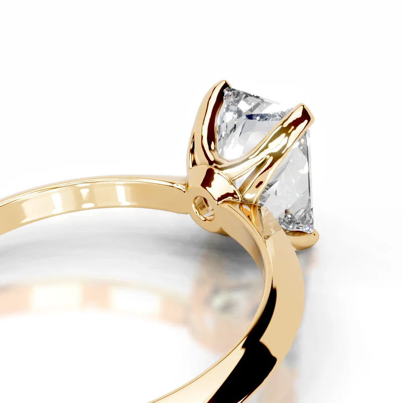 Yellow :: Premium Celestara radiant lab grown diamond ring timeless engagement jewelry