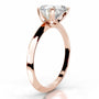 Rose :: Luxury Celestara heart lab diamond engagement ring IGI certified solitaire