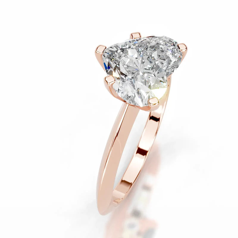 Rose :: Timeless heart cut Celestara lab grown diamond ring classic engagement