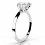 White :: IGI certified Celestara heart lab grown diamond ring elegant solitaire design