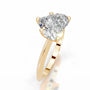 Yellow :: Celestara heart shaped lab grown diamond ring fine jewelry for proposal