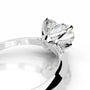 White :: Elegant heart cut Celestara lab diamond ring IGI certified engagement