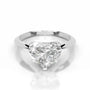 White :: Celestara heart solitaire lab grown diamond engagement ring IGI certified