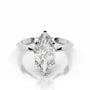 White :: Celestara marquise solitaire lab grown diamond engagement ring IGI certified