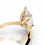 Yellow :: Premium Celestara marquise lab grown diamond ring timeless engagement jewelry