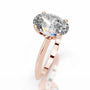 Rose :: Timeless oval cut Celestara lab grown diamond ring classic engagement