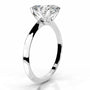 White :: Oval cut lab diamond ring Celestara solitaire IGI certified engagement jewelry