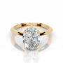 Yellow :: Oval cut Celestara lab diamond engagement ring IGI certified fine jewelry