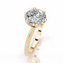 Yellow :: IGI certified round solitaire lab diamond ring E color VS1 clarity premium engagement