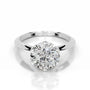 White :: Round solitaire lab grown diamond engagement ring E VS1 IGI certified