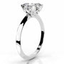 White :: IGI certified Celestara square cushion lab grown diamond ring elegant solitaire
