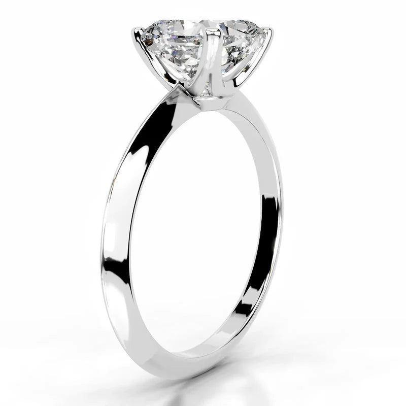 White :: IGI certified Celestara square cushion lab grown diamond ring elegant solitaire