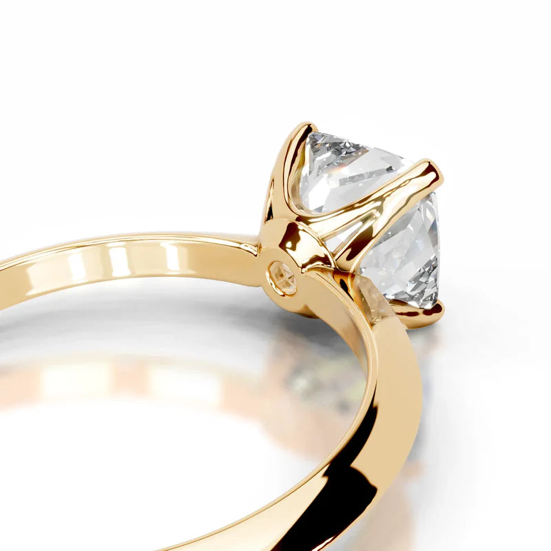 Yellow :: Premium Celestara square cushion lab grown diamond ring timeless engagement jewelry