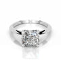 White :: Celestara square radiant solitaire lab grown diamond engagement ring IGI certified