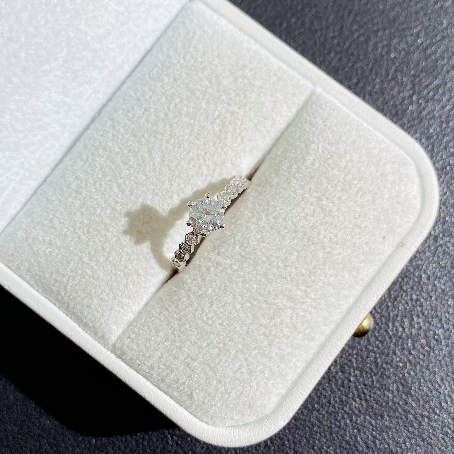 Round 0.70tcw Lab Diamond Eternity Basket Ring | IGI Certified