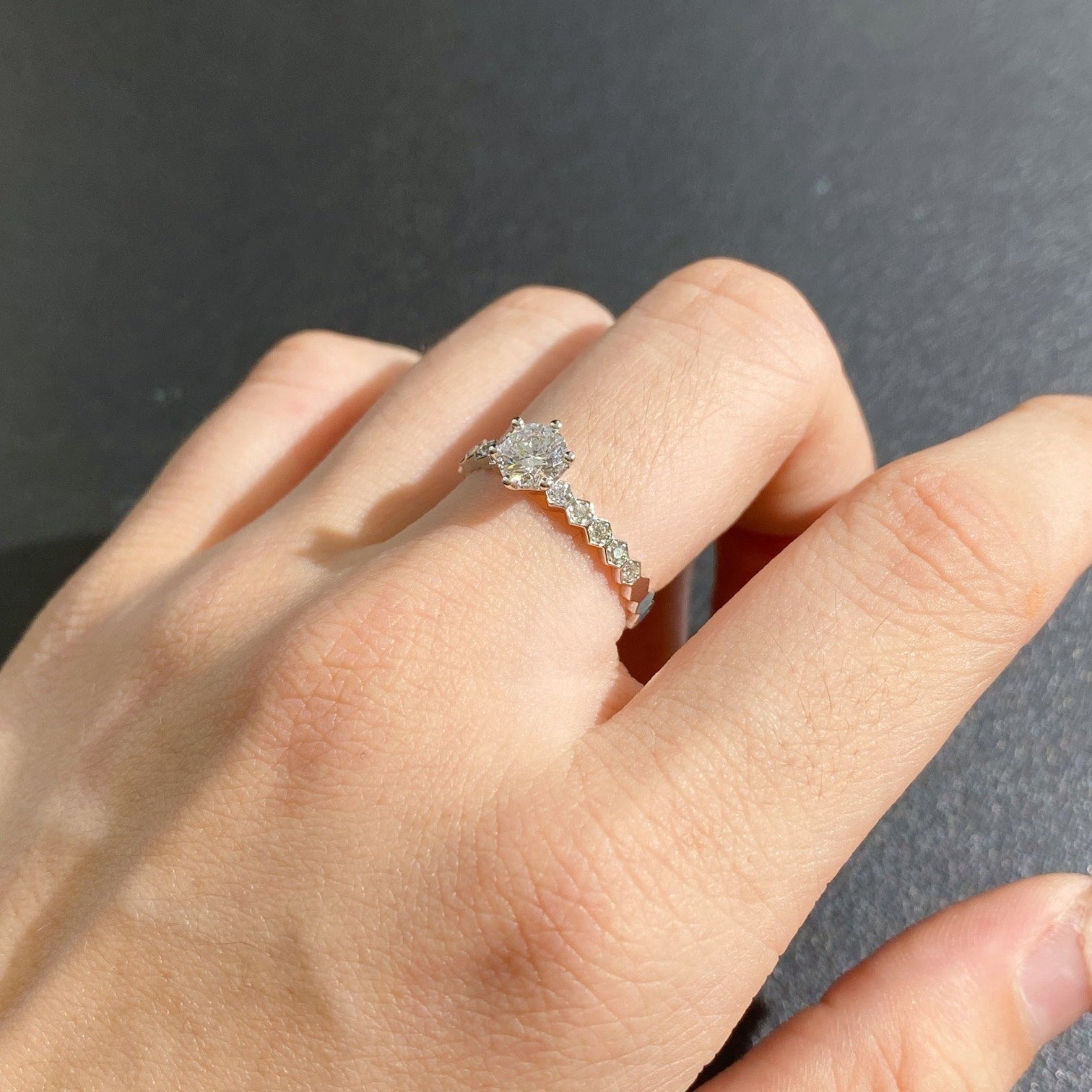 Round 0.70tcw Lab Diamond Eternity Basket Ring | IGI Certified