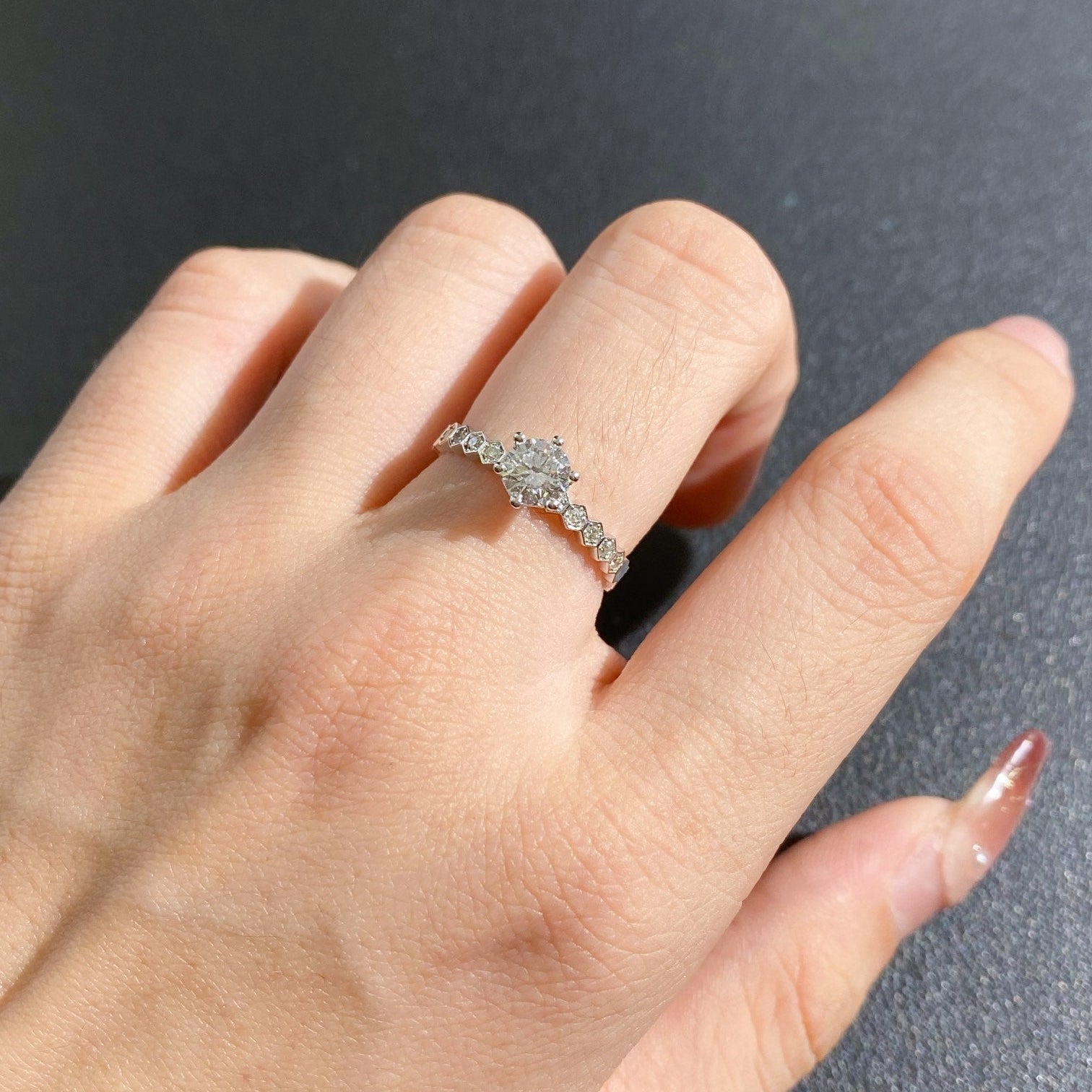 Round 0.70tcw Lab Diamond Eternity Basket Ring | IGI Certified