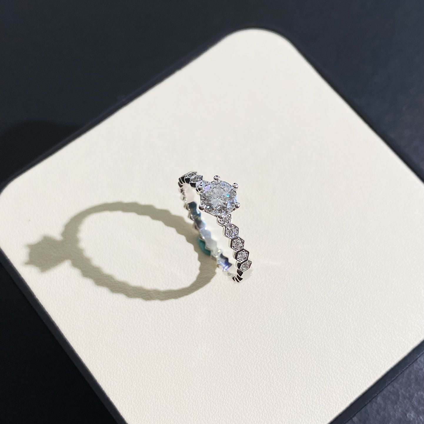 Round 0.70tcw Lab Diamond Eternity Basket Ring | IGI Certified