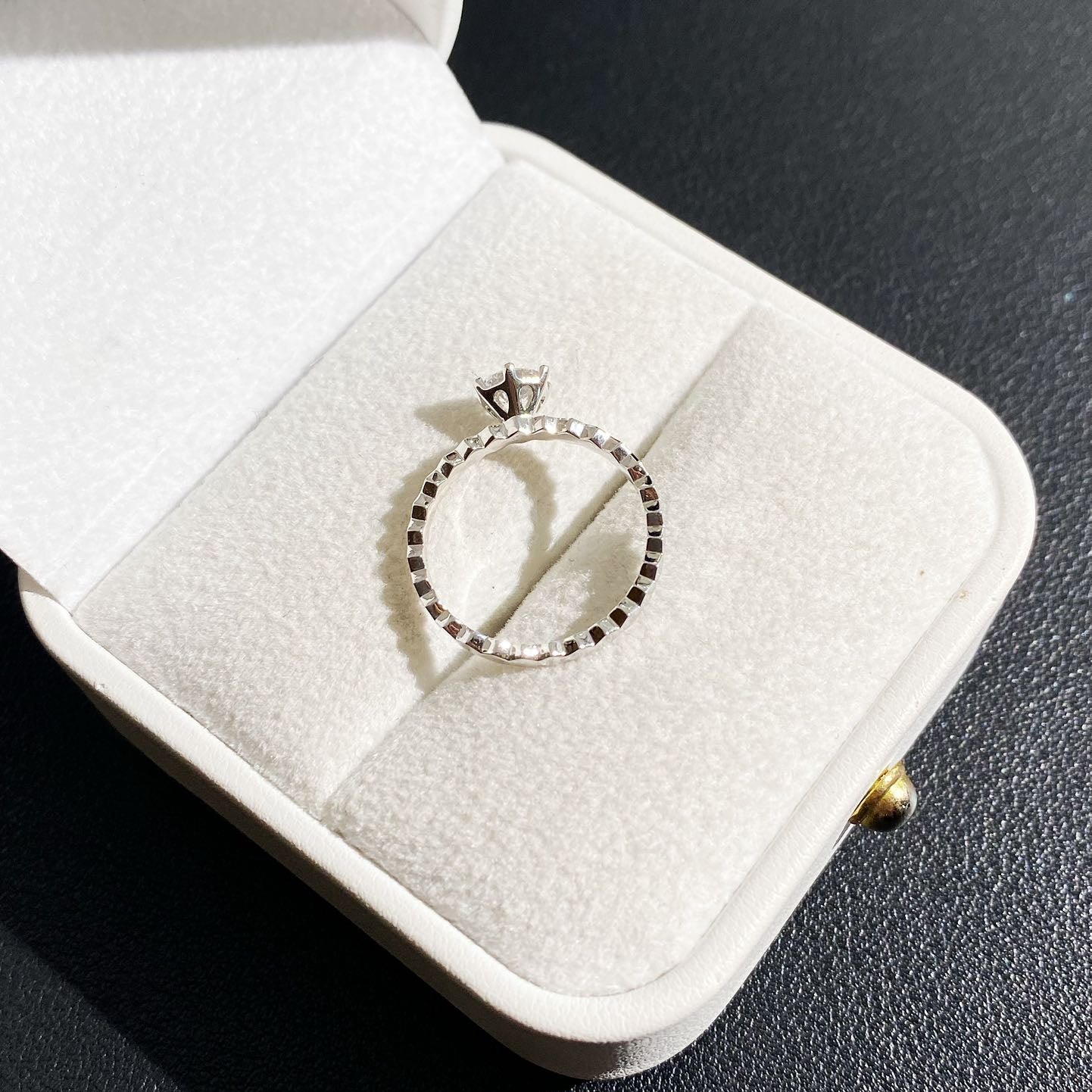 Round 0.70tcw Lab Diamond Eternity Basket Ring | IGI Certified