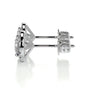 White :: timeless lab grown diamond earrings stud style white gold classic fine jewelry piece