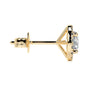 Yellow :: everyday luxury lab grown diamond stud earrings white gold simple elegant design