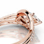 Rose :: Zenvira marquise halo lab grown diamond ring fine jewelry for proposal