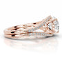 Rose :: Zenvira oval halo lab grown diamond ring fine jewelry for proposal