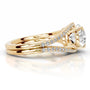 Yellow :: Zenvira oval halo diamond ring lab grown IGI certified engagement