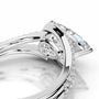 White :: IGI certified Zenvira pear lab grown diamond ring halo setting design