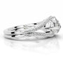 White :: Elegant pear halo Zenvira lab diamond ring IGI certified engagement