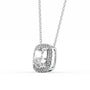 white :: timeless Arianza diamond halo necklace for women