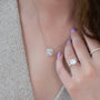 white :: luxury Arianza halo pendant necklace in white gold