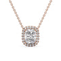 rose :: timeless Arianza diamond halo necklace for women